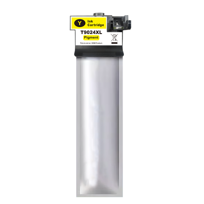 Yellow cartridge included in Fuzion High Yield T902XL CMYK Ink Set for Epson WorkForce Pro WF-C5210 (4-Pack)