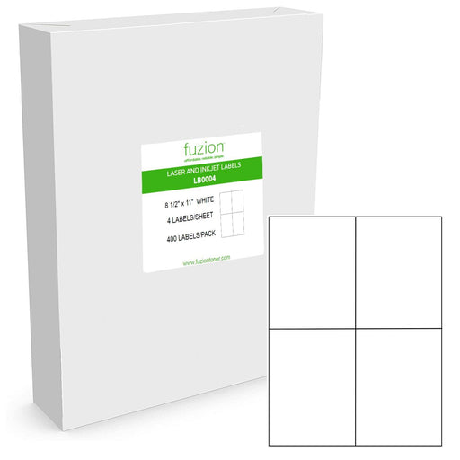 Laser/Inkjet Labels - 4 1/4" x 5 1/2" - White - 400 Pack