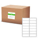 Laser/Inkjet Labels - 2 5/8" x 1" - White - 30,000 Pack