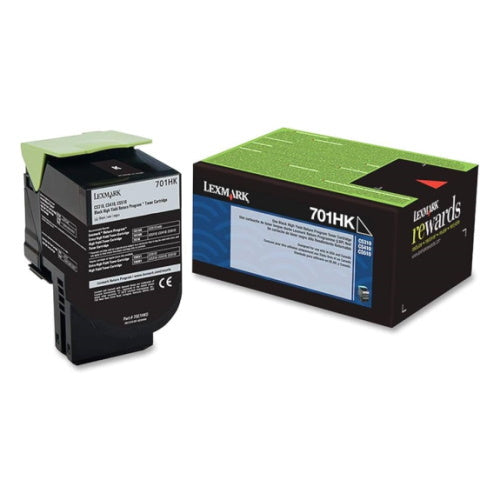Lexmark 70C1HK0 Black Return Program Toner Cartridge - High Yield
