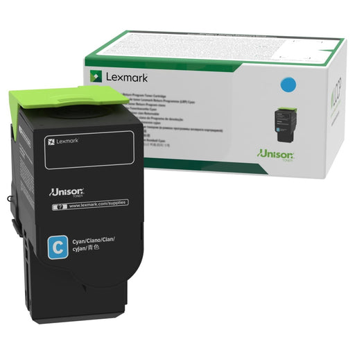 Lexmark 78C1XC0 Cyan Extra High Yield Return Program Toner Cartridge