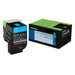Lexmark 80C0X20 Cyan Toner Cartridge
