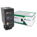 Lexmark CX725 Yellow High Yield Return Program Toner Cartridge (84C1HY0)