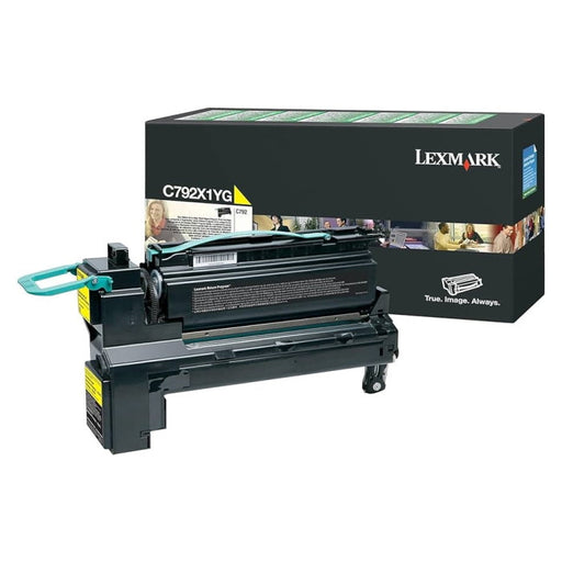 Lexmark C792X1YG Return Program Yellow Toner Cartridge, Extra High Yield