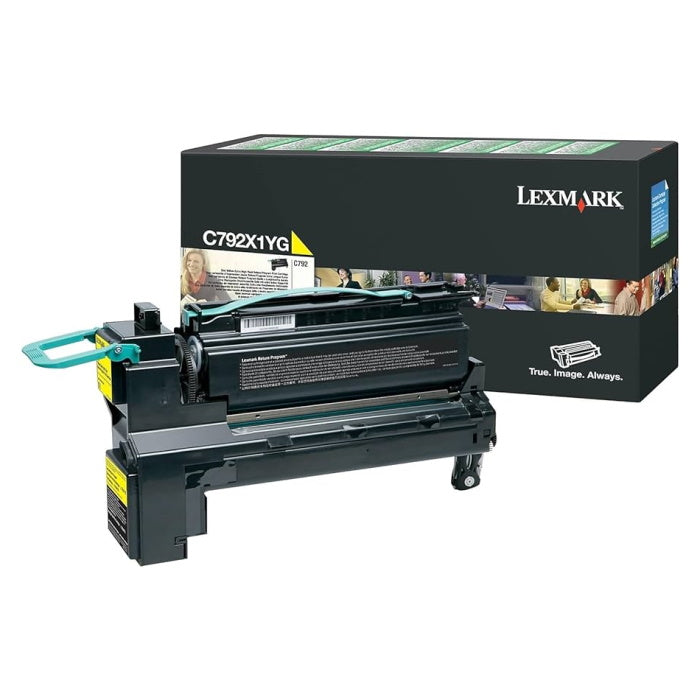 Lexmark C792X1YG Return Program Yellow Toner Cartridge, Extra High Yield