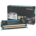 Lexmark X748 Cyan Return Program Toner Cartridge, High Yield (X748H1CG)