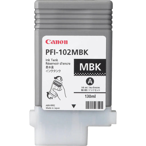 CANON INK PFI-102MBK PIGMENT BLK 130ML 3 PK