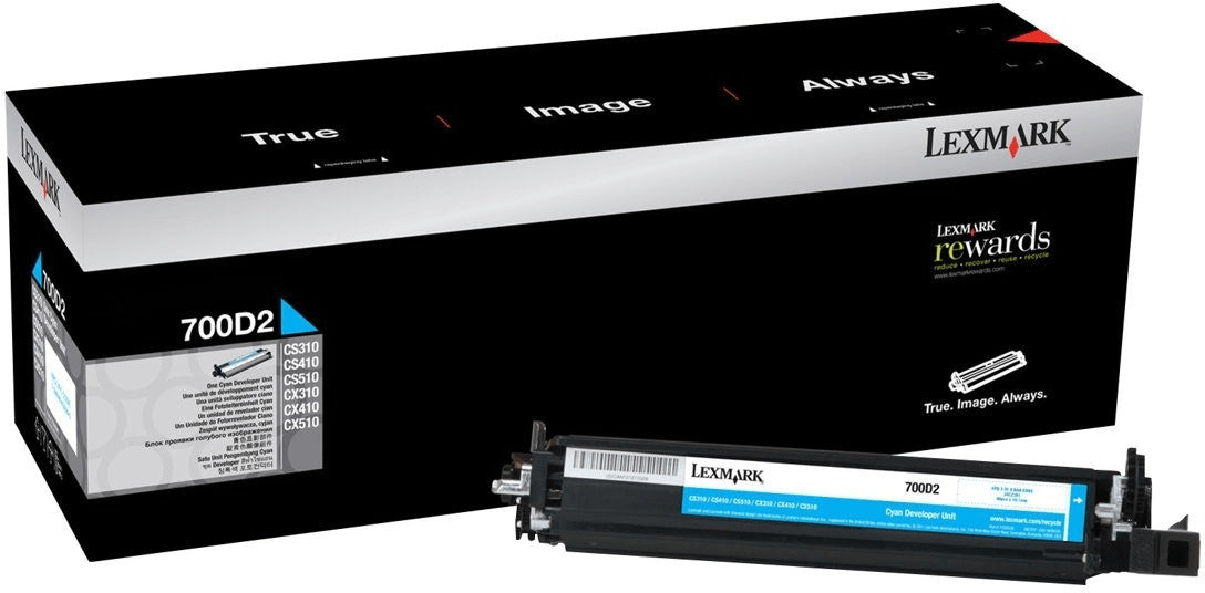 Lexmark 700D2 Cyan Developer Unit (70C0D20)