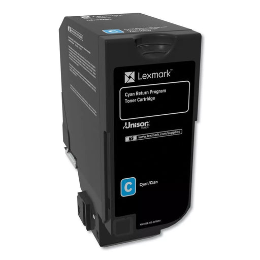 Lexmark 74C10C0 Cyan Return Program Toner Cartridge
