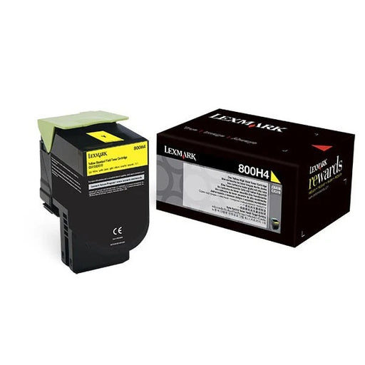 Lexmark 80C0H40 High Yield Yellow Toner Cartridge