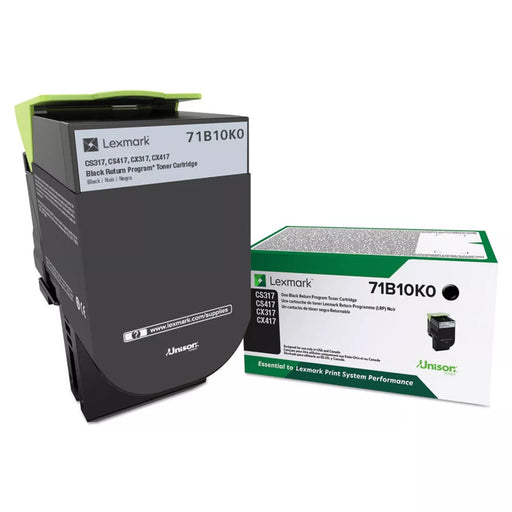 Lexmark CS/X317/417/517 Black Return Program Toner Cartridge (71B10K0)