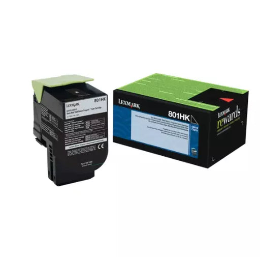 Lexmark 801HK High Yield Return Program Black Toner Cartridge (80C1HK0)
