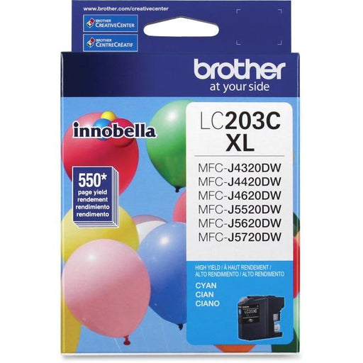 Brother LC203 Cyan Ink Cartridge, High Yield (LC203CS)