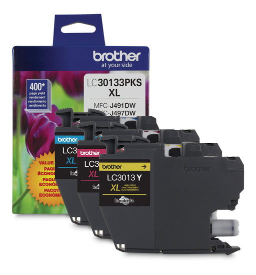 Brother LC30133PKS Colour Ink Cartridge, High Yield, 3 Pack