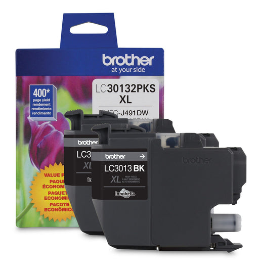 Brother LC30132PKS Black Ink Cartridge, High Yield, 2 Pack