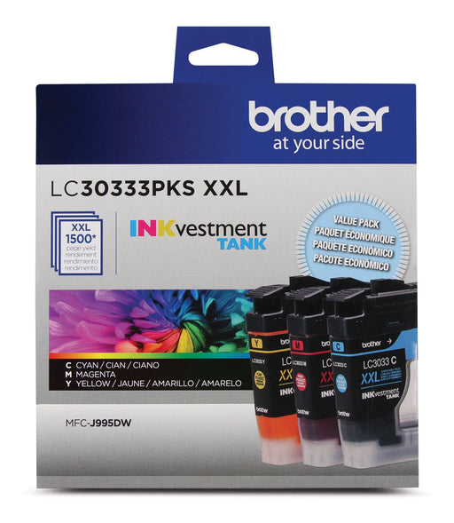 Brother LC30333PKS COLOUR 3PKS SUPER HIGH YIELD INKvestment INK CART – Compatible Printer Supply – Get Toner Canada